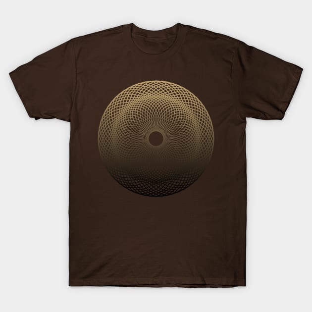 Mandala II (Gold) T-Shirt by SAROSCollective